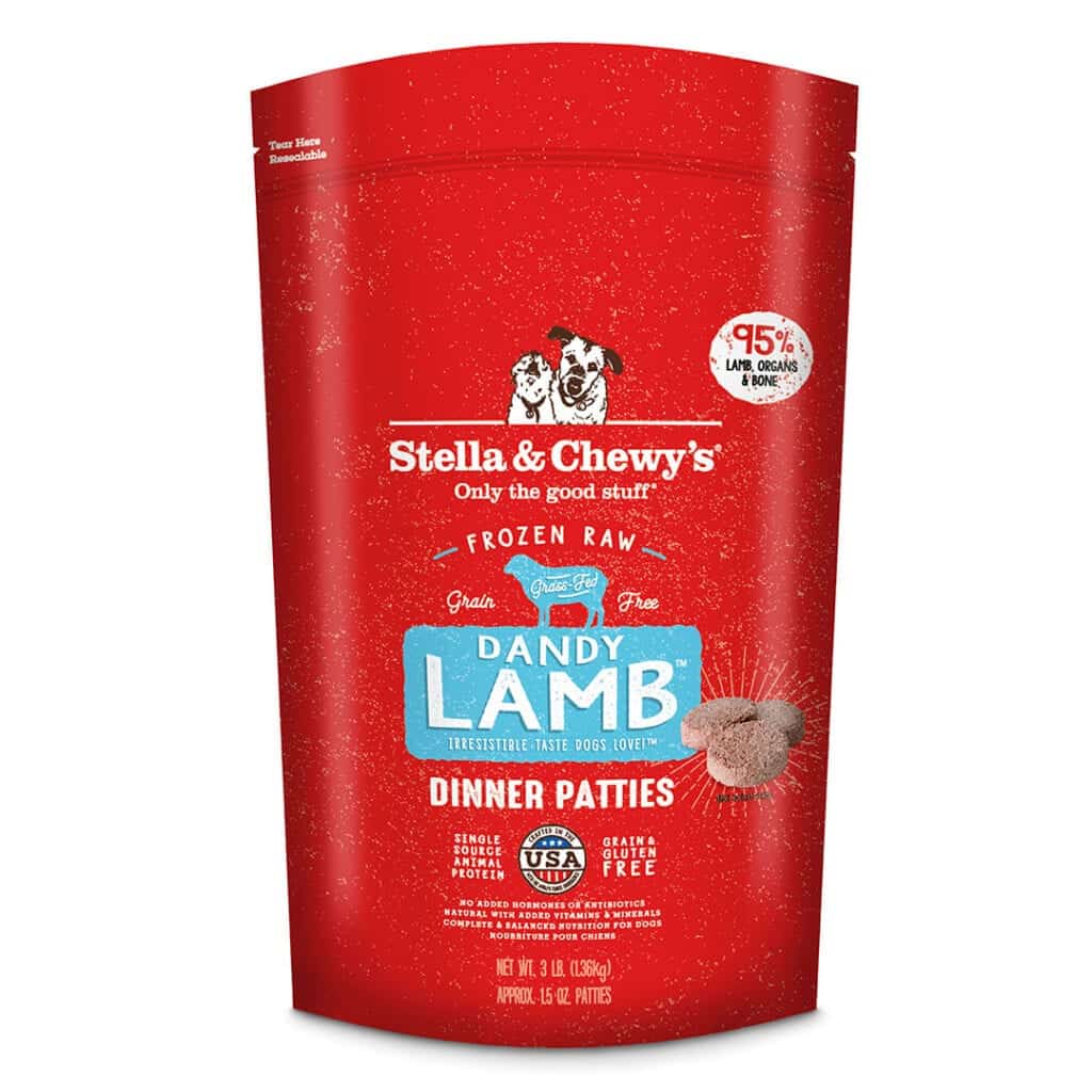 Stella & Chewy's Raw Frozen Dandy Lamb Dinner Patties Dog Food - Mutts & Co.