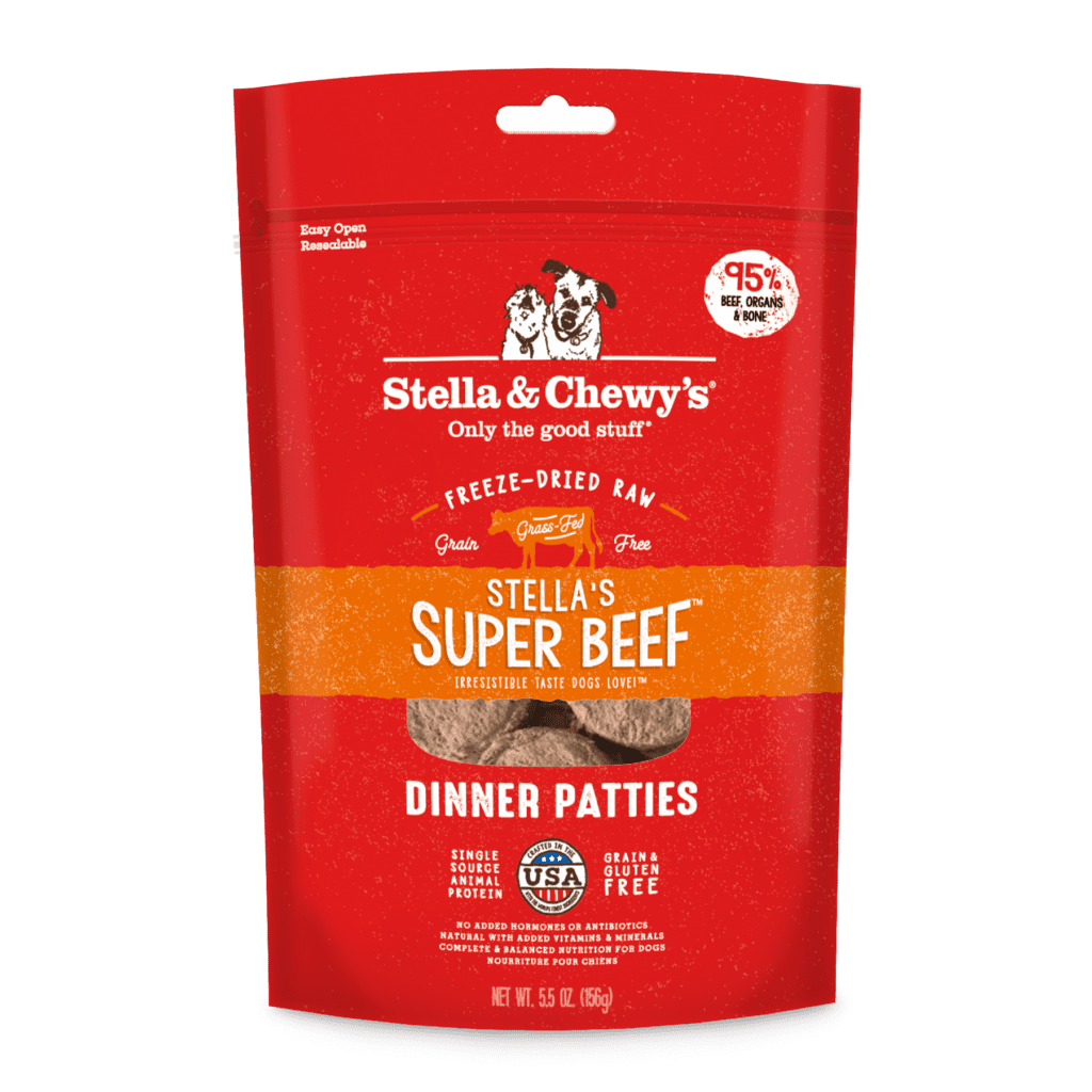 Stella & Chewy's Stella's Super Beef Dinner Patties Freeze-Dried Dog Food - Mutts & Co.