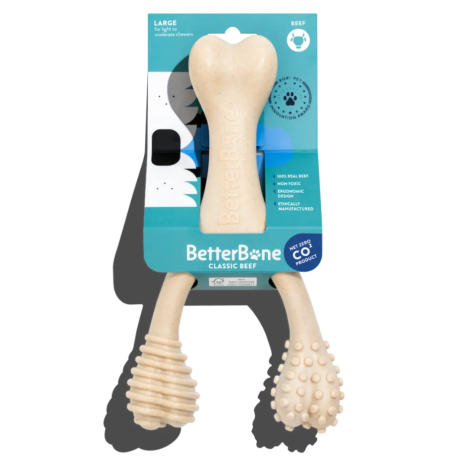 BetterBone Soft Density All-Natural Dog Toy Beef