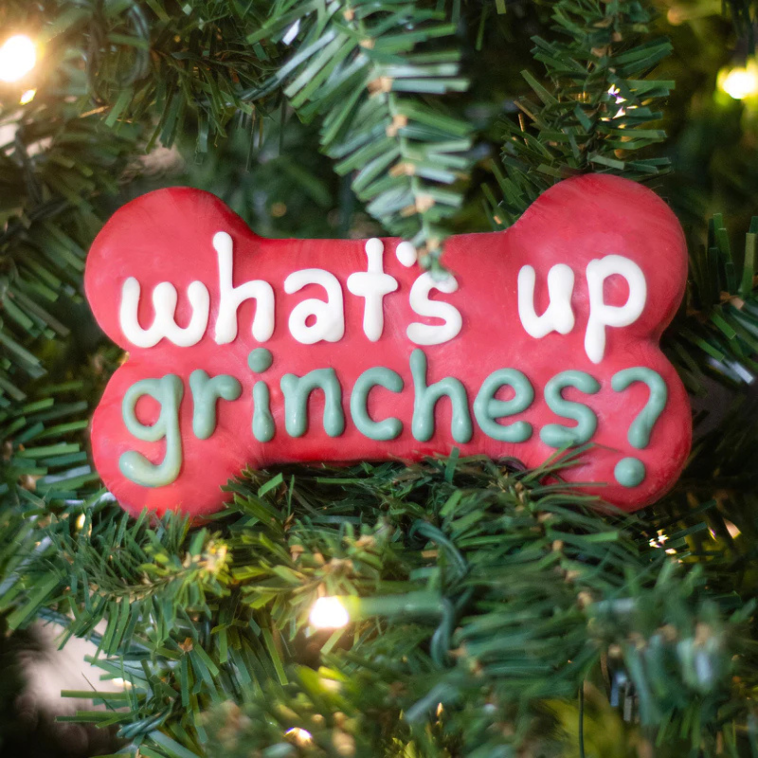 Bosco & Roxy's What Up Grinches? 6" Bone Holiday Gourmet Cookie