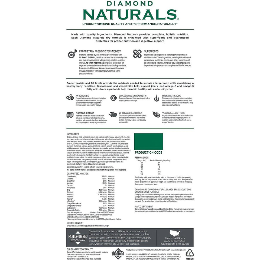 Diamond naturals online large breed chicken