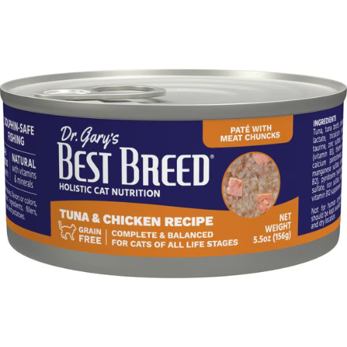 Dr. Gary's Best Breed Tuna & Chicken Grain-Free Pate Wet Cat Food