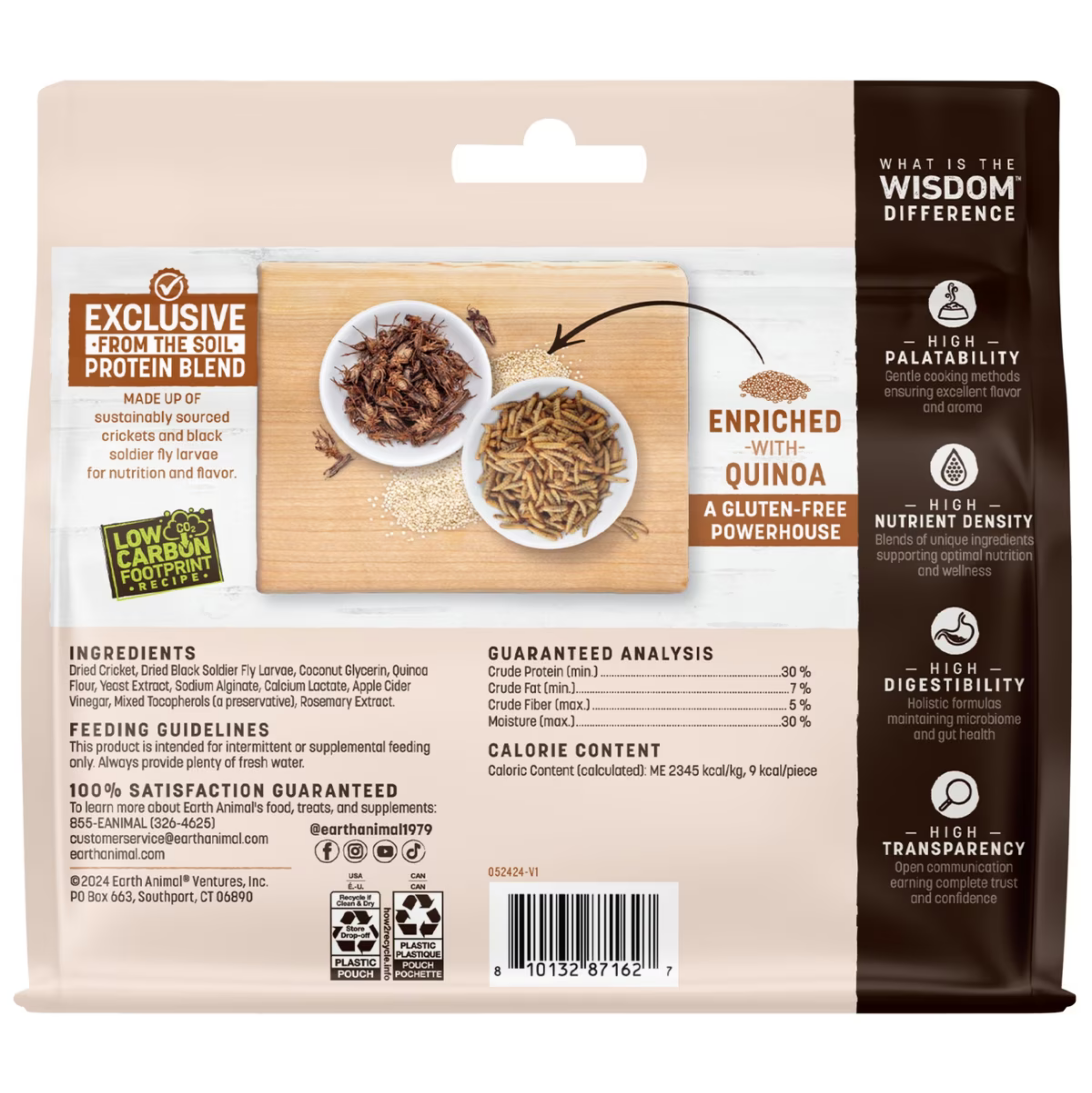 Earth Animal Wisdom Air-Dried Jerky for Dogs From the Soil