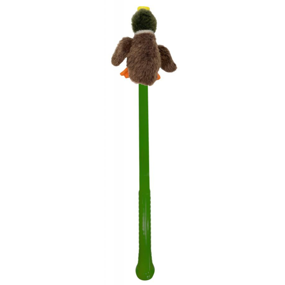 Furry Flingerz on Stick Duck Dog Toy