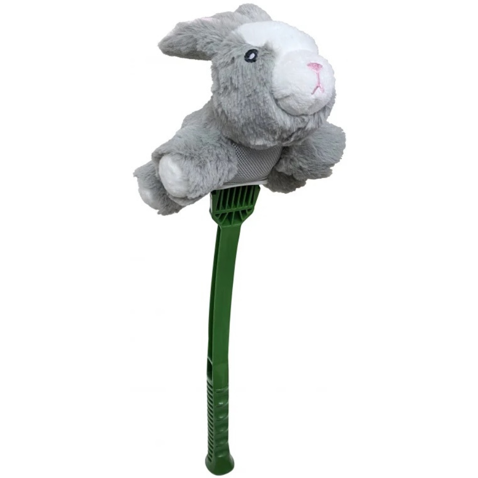 Furry Flingerz on Stick Rabbit Dog Toy