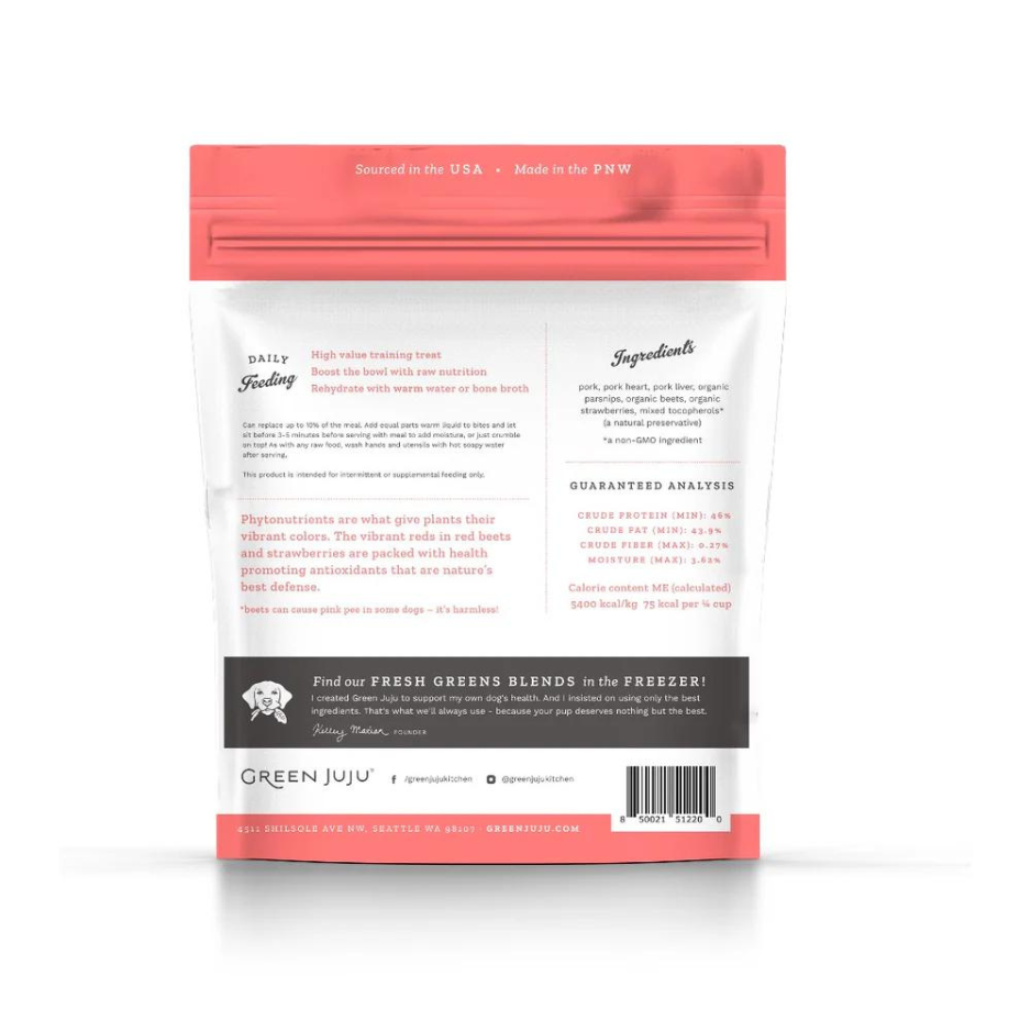 Green Juju Freeze-Dried Pork Bites Topper Dog & Cat Treats