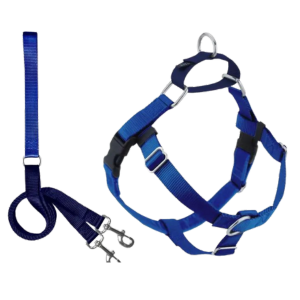 2 Hounds Design Freedom No-Pull Dog Harness With Leash Royal Blue - Mutts & Co.
