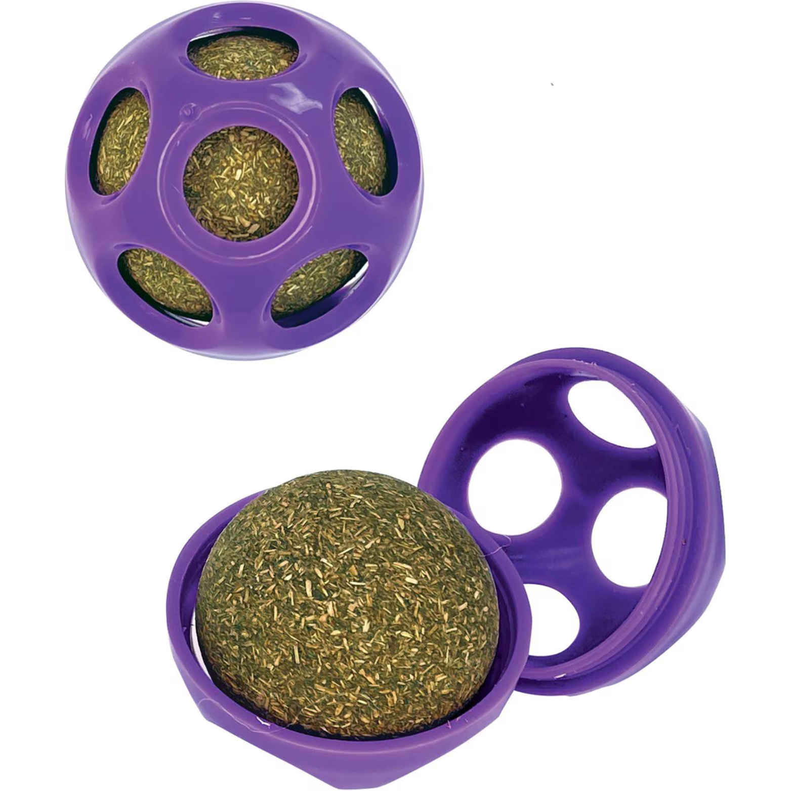 KONG Blissy Moon Ball Cat Toy with Catnip, Purple