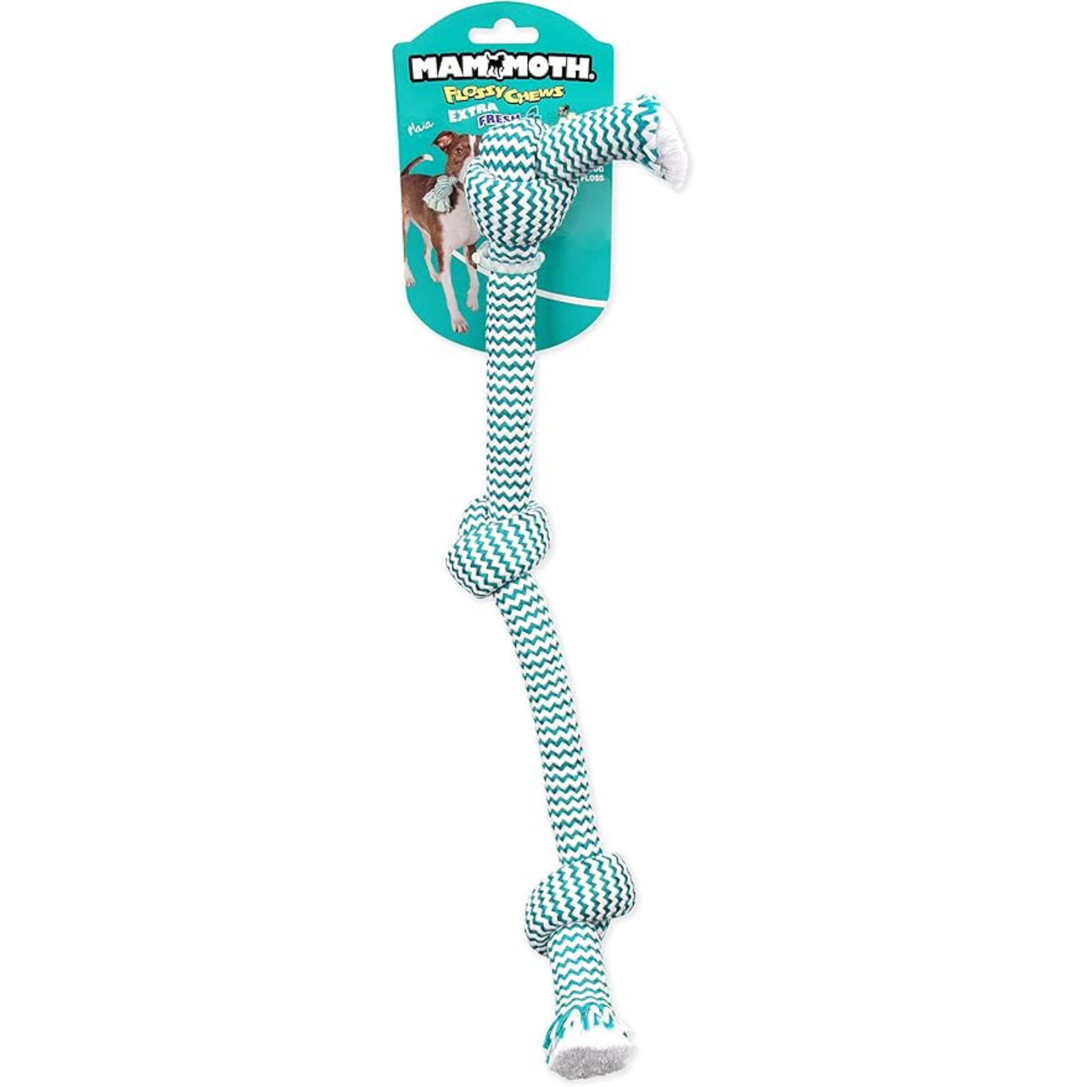 Mammoth Extra Fresh 3 Knot Tug Dog Toy