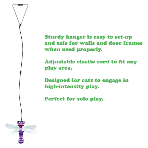 Meowijuana Door Jump 'n' Jamb Dragonfly Toy