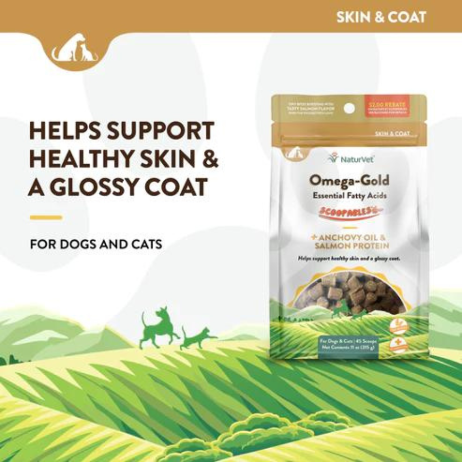 NaturVet Scoopables Omega Gold Cat & Dog Chews 11 oz - Mutts & Co.