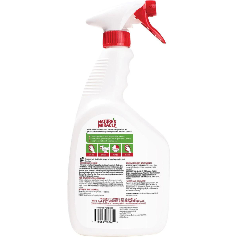 Nature's Miracle JFC Urine Destroyer, Trigger Spray 32 oz - Mutts & Co.