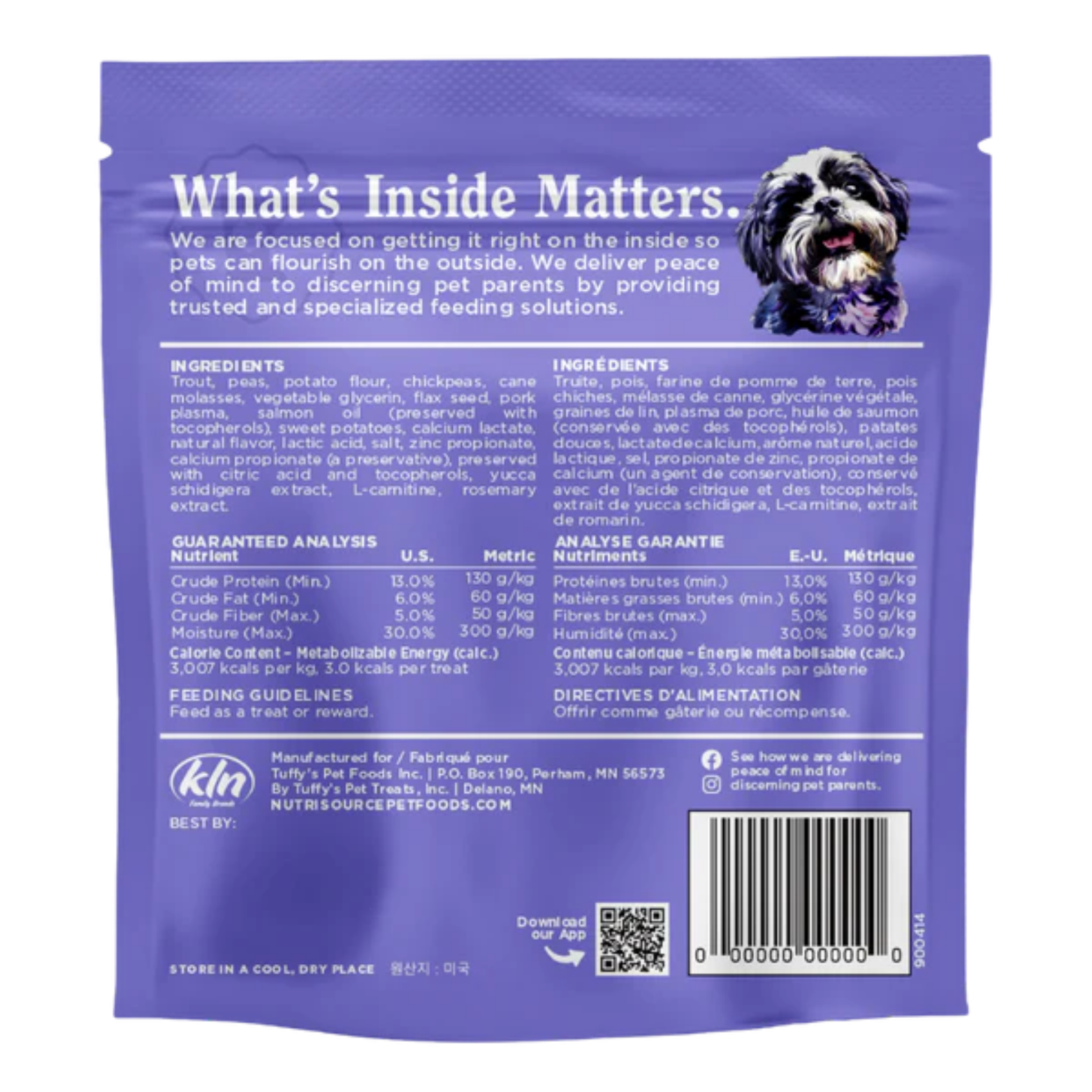 Nutrisource Grain Free Little Bites Trout Dog Treats 6oz