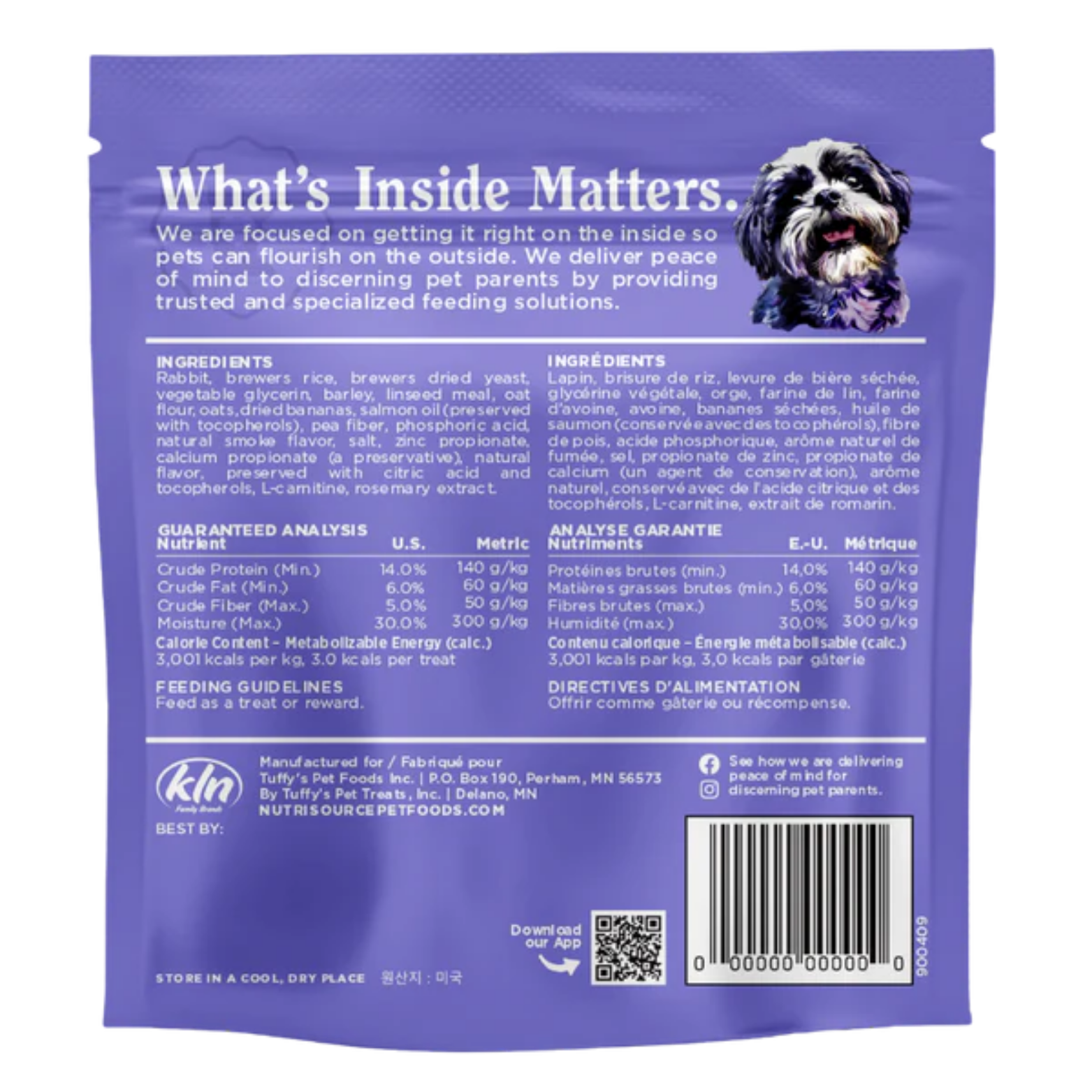 Nutrisource Little Bites Rabbit Dog Treats 6oz