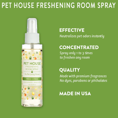 Pet House by One Fur All Fresh Citrus Seasonal Room Spray 4 oz