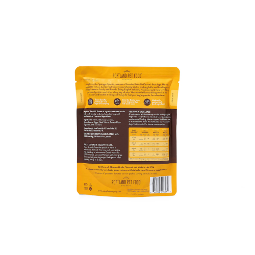 Portland Pet Gently Cooked Hopkin's Grain-Free Pork & Potato Dog Food 9oz