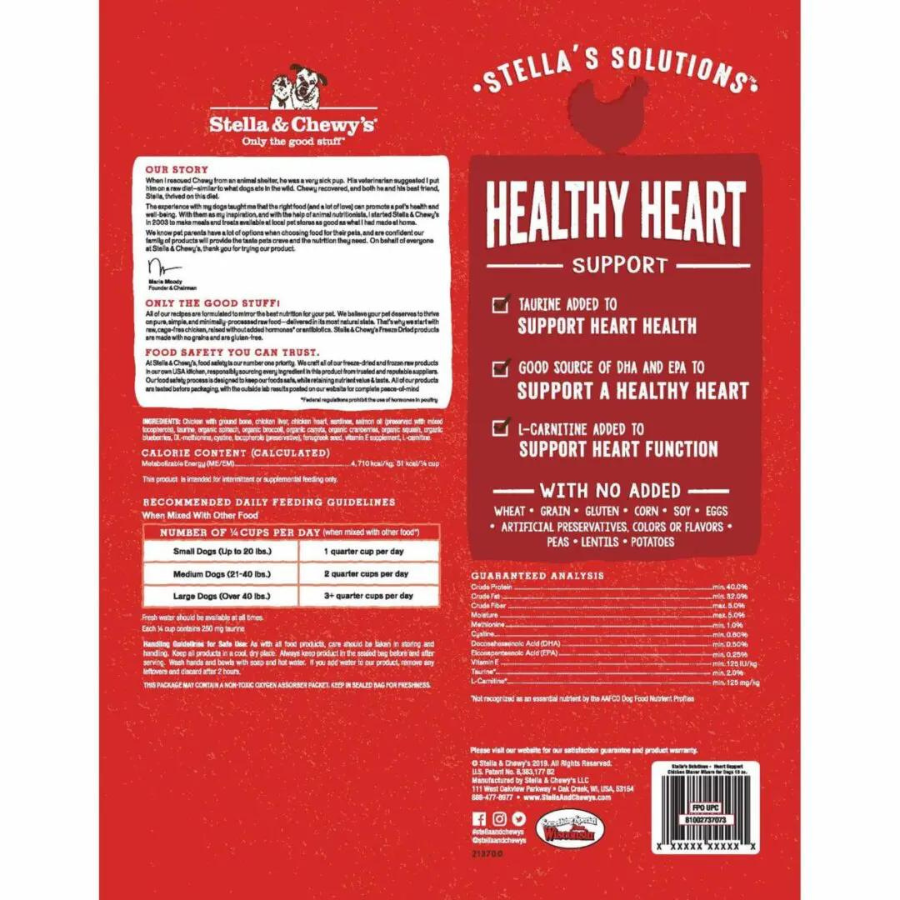 Stella & Chewy's Stella's Solutions Healthy Heart Support Cage-Free Chicken, 13 oz - Mutts & Co.