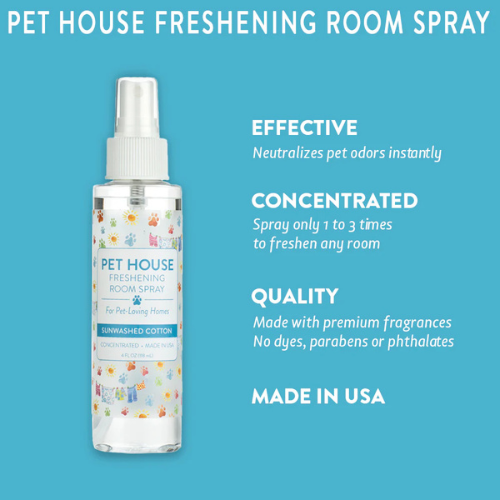 Pet House by One Fur Sunwashed Cotton Seasonal Room Spray 4 oz