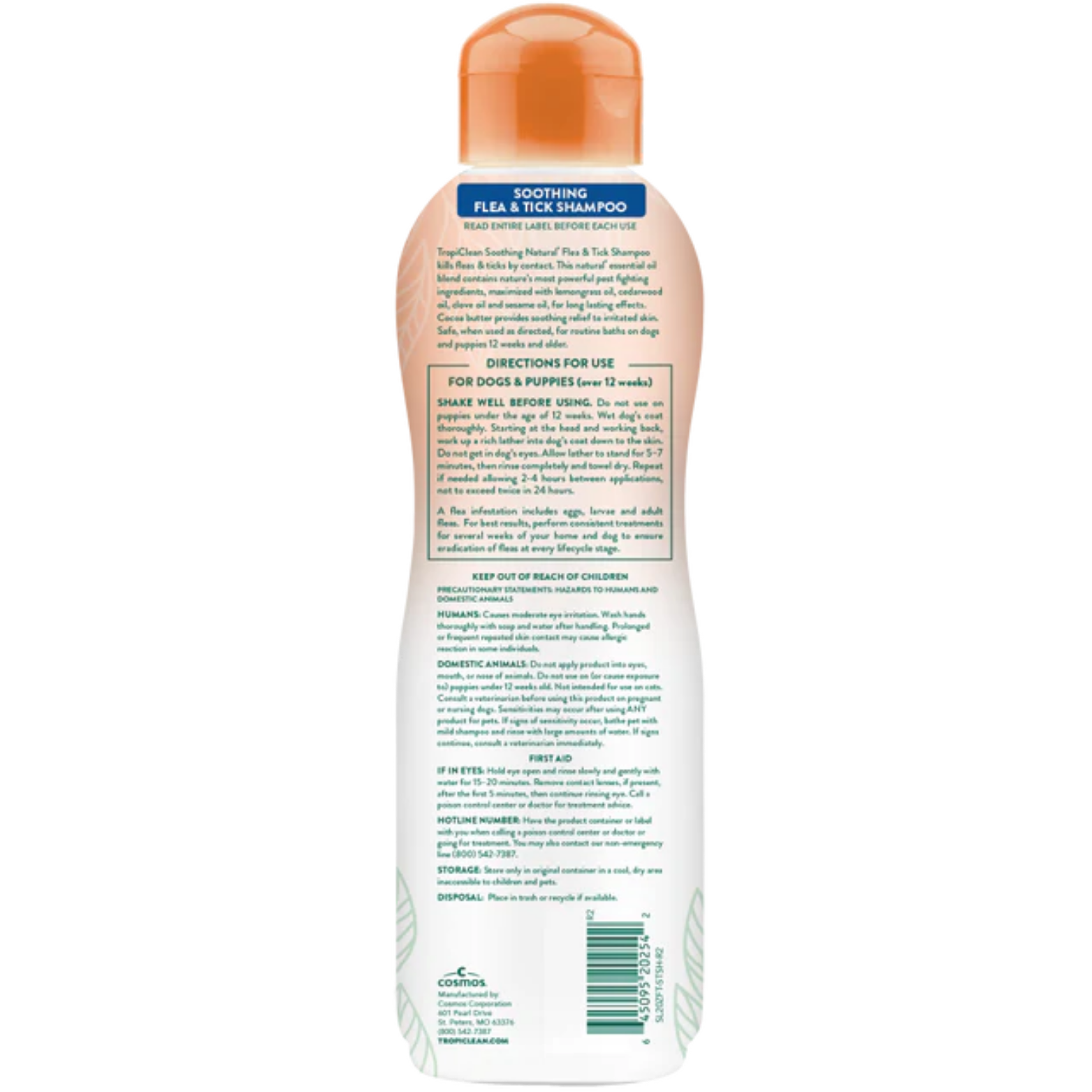 TropiClean Dog Natural Flea & Tick Soothing Shampoo 20oz