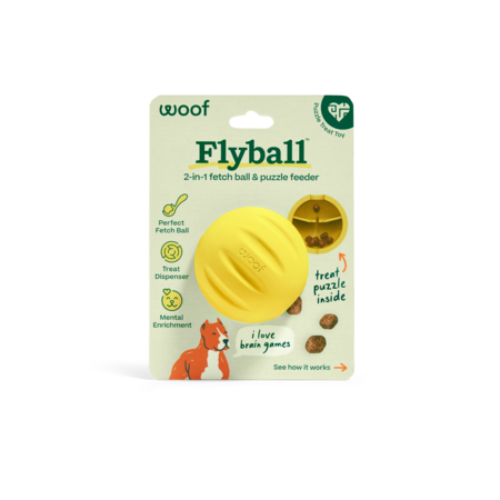 Woof Pet Forager Flyball Dog Toy Single