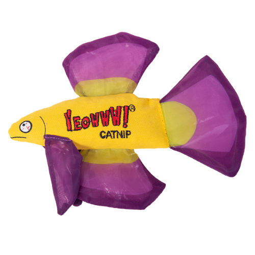 Yeowww! Mo Betta Fish Catnip Cat Toy Single
