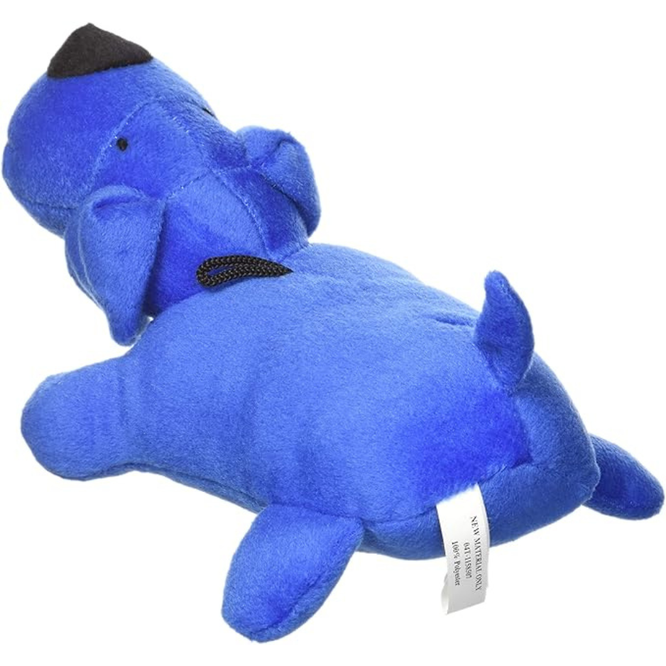 Zanies Big Yelpers Bright Blue Plush Dog Toy 7"