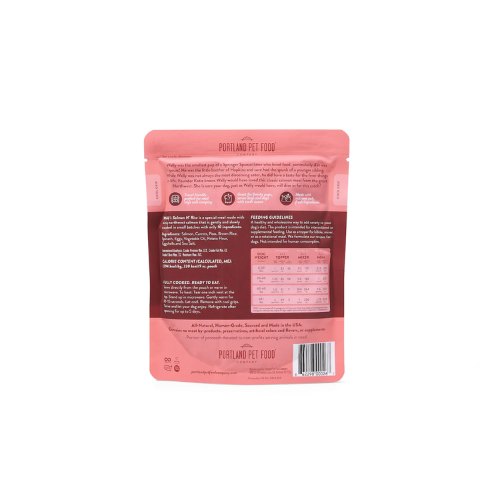 Portland Pet Gently Cooked Wally's Salmon & Rice Dog Food 9oz