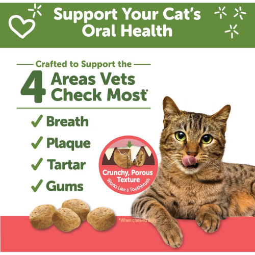 Whimzees Cat Natural Dental Treats Chicken & Salmon 2oz