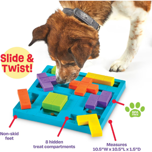Brightkins Dog Brain Teaser Interactive Treat Puzzle Dog Toy