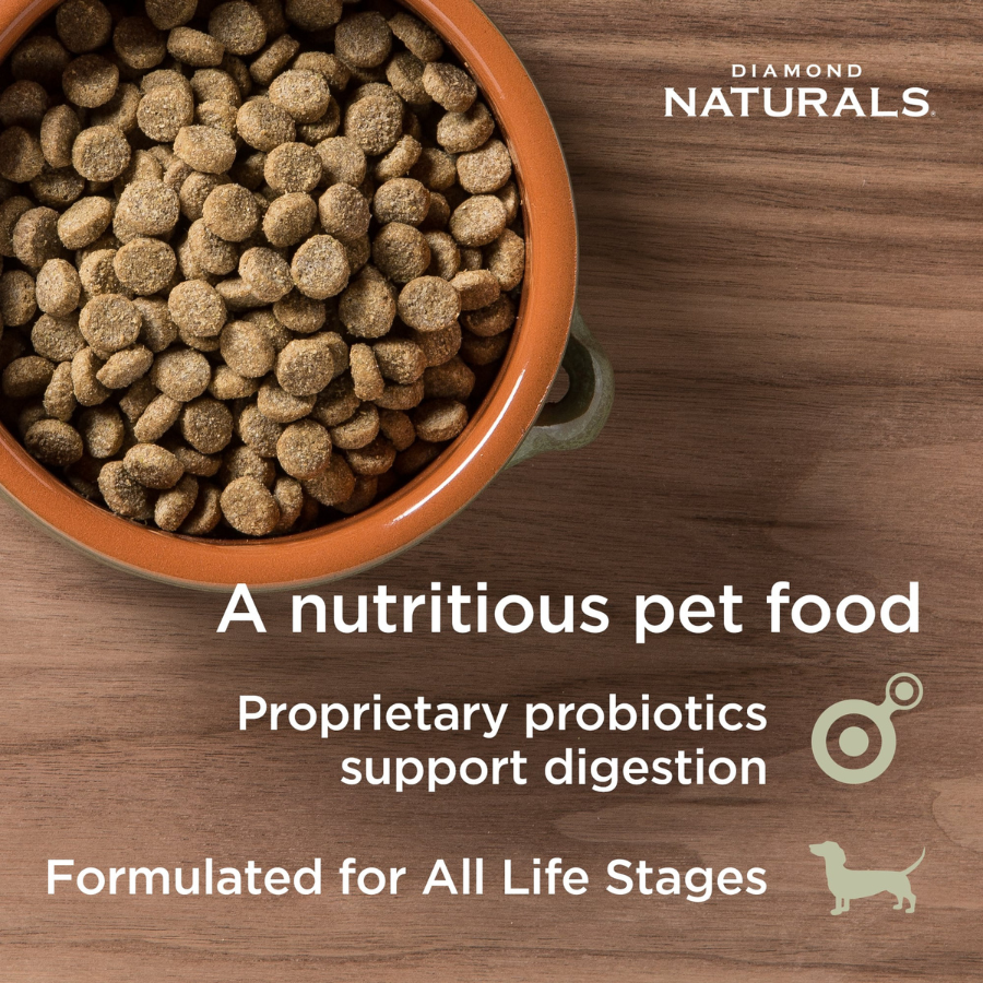 Diamond Naturals Skin & Coat Formula All Life Stages Dry Dog Food, 30 lbs - Mutts & Co.