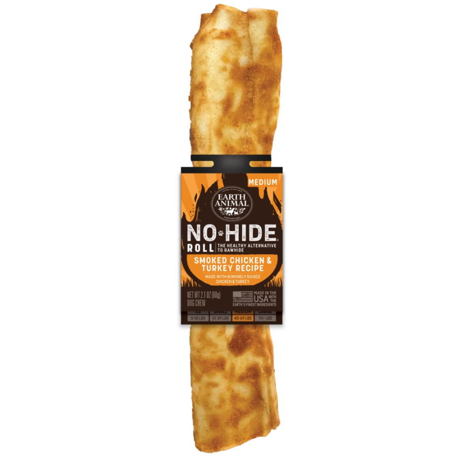 Earth Animal No-Hide Barbeque Smoked Chicken and Turkey Chew Bulk