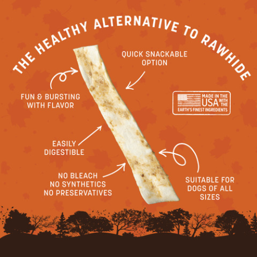 Earth Animal No Hide Pumpkin Stix Dog Treats 20pk