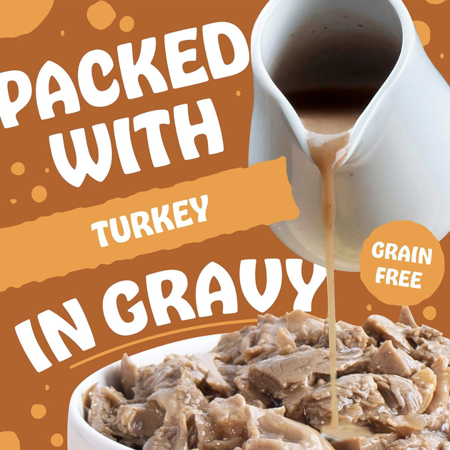 Earthborn Holistic Toby's Turkey Dinner in Gravy Grain-Free Natural Moist Dog Food, 9-oz - Mutts & Co.