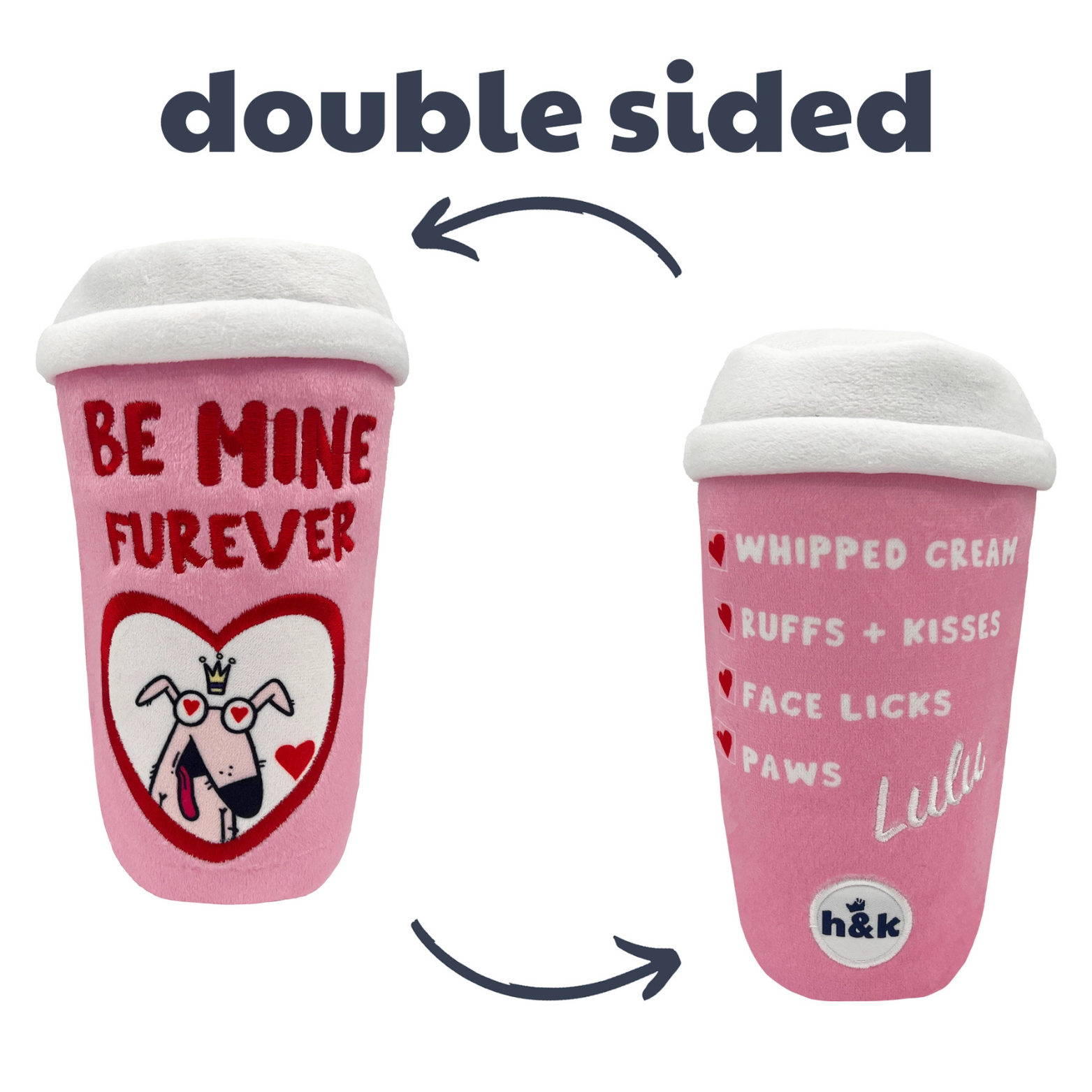 Huxley & Kent Valentine's Be Mine Furever Coffee Dog Toy