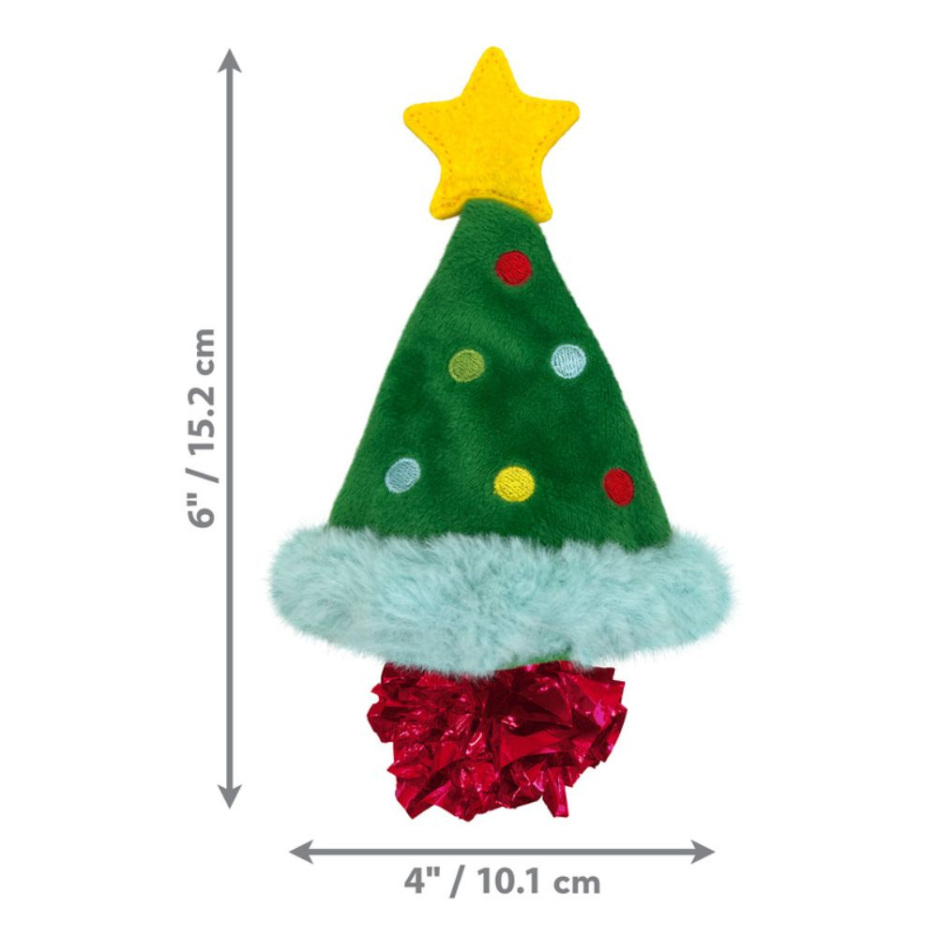 KONG Cat Holiday Crackles Christmas Tree