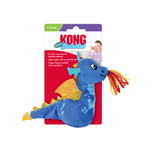 KONG Enchanted Dragon Plush Cat Toy