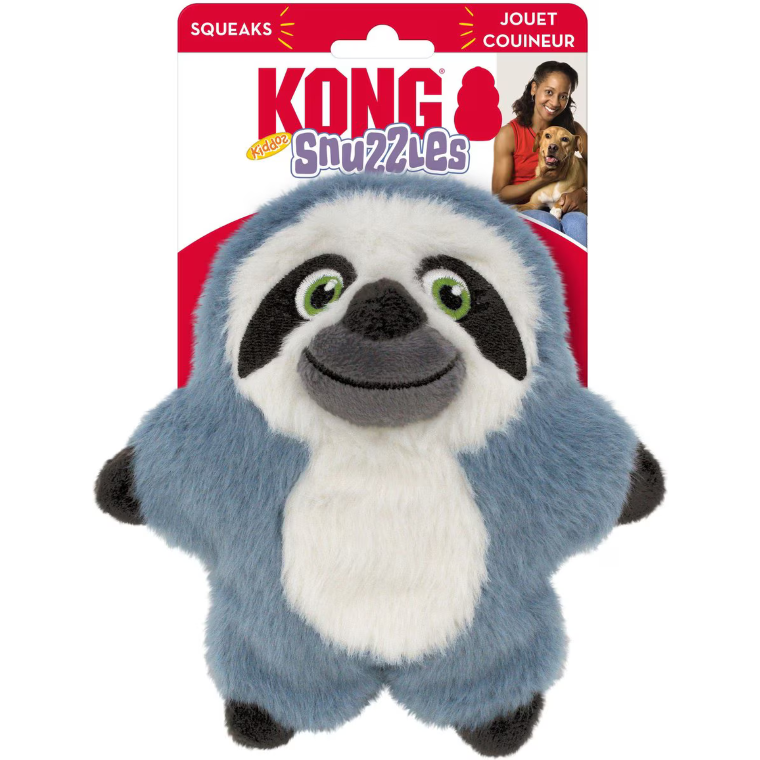 KONG Snuzzle Kiddos Koala Tough Squeaky Plush Dog Toy Small