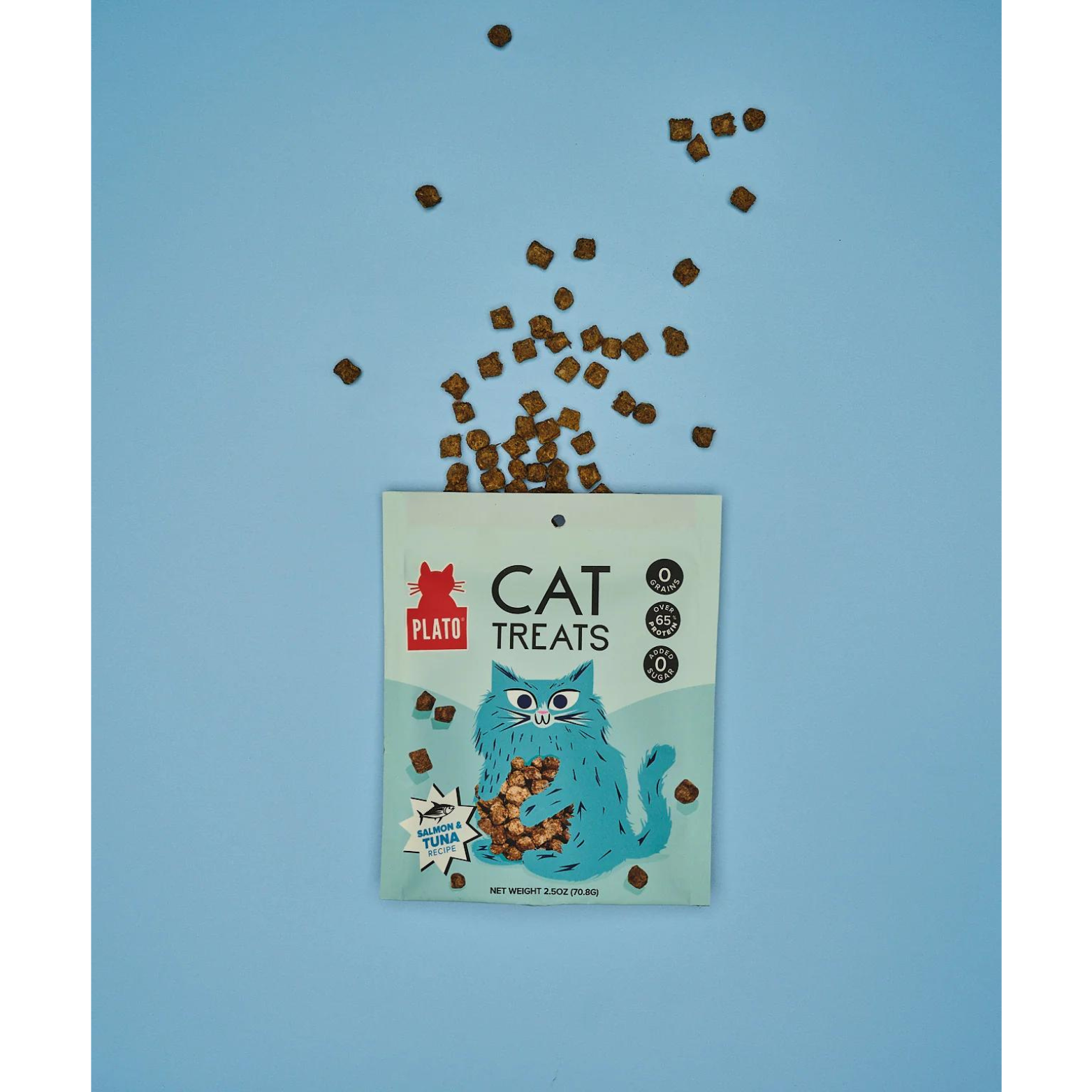 Plato Grain-Free Air Dried Tuna and Salmon Cat Treats 2.5 oz