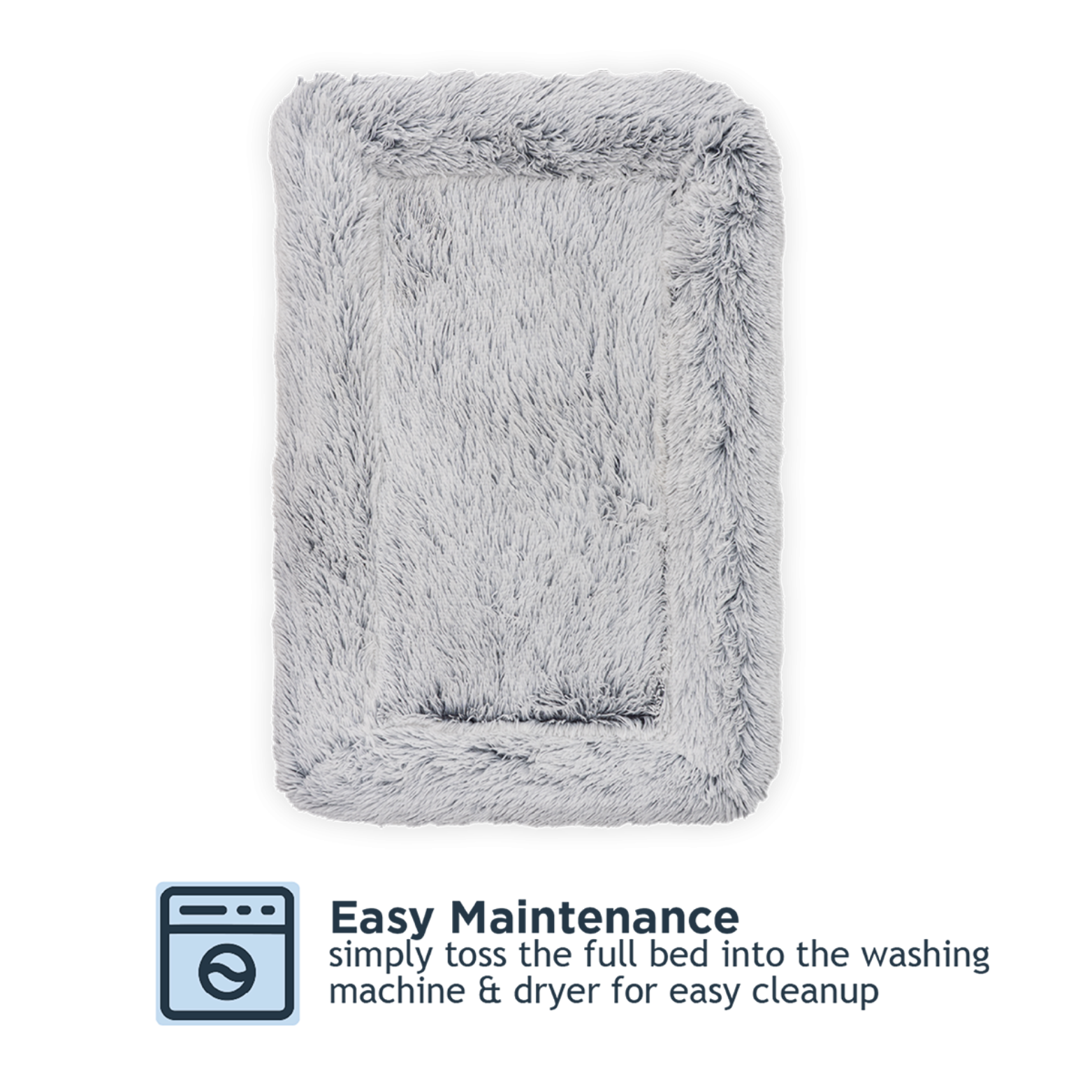 Tall Tails Cuddle Crate Dog & Cat Bed, Grey