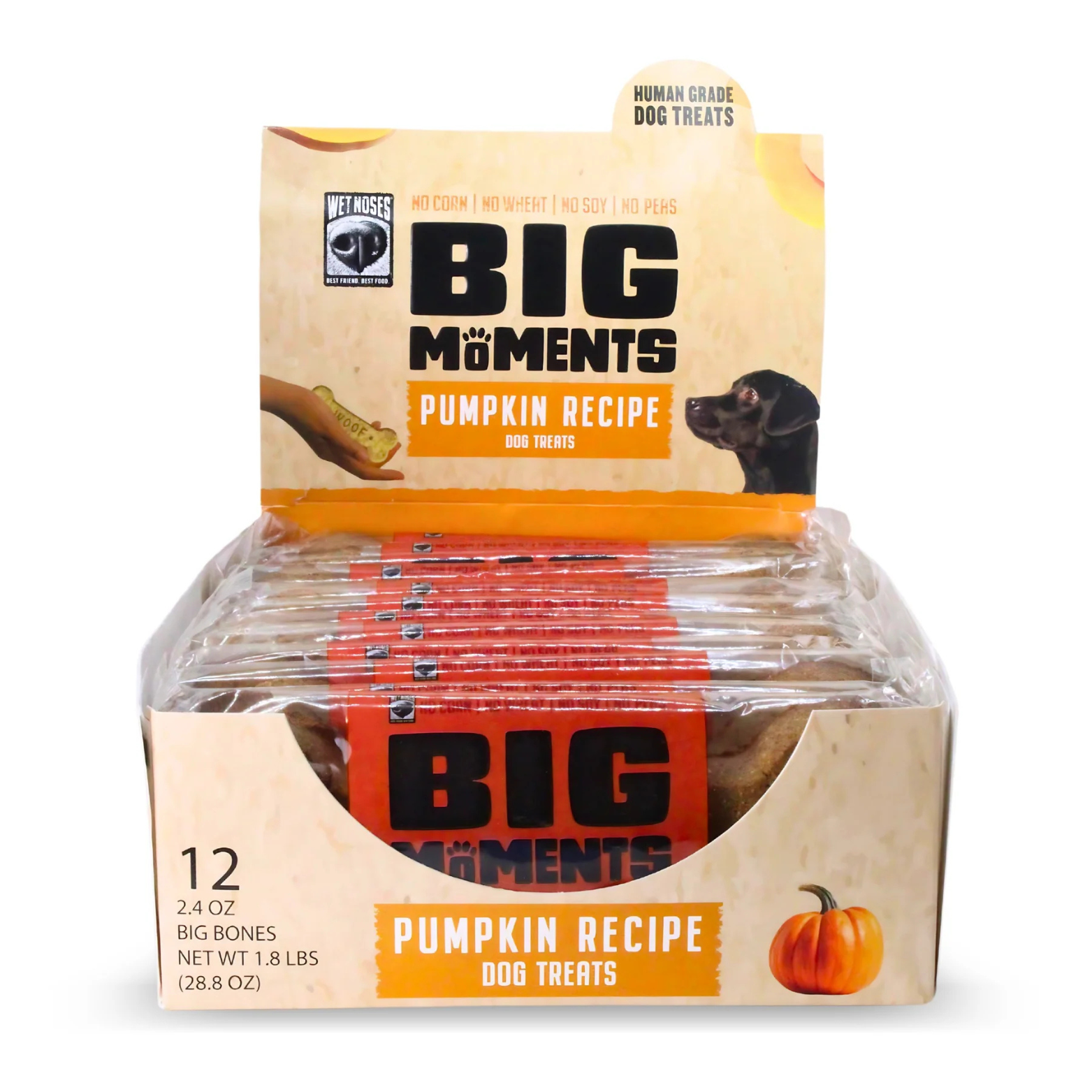 Wet Noses Moments Pumpkin Big Bones, Single, 2.4 oz