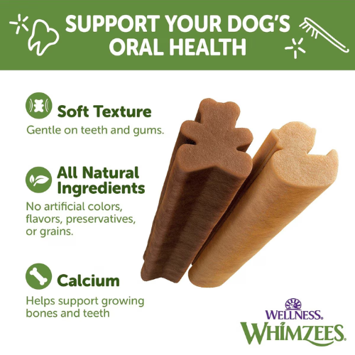 Whimzees Puppy Dental Chews Natural Dental Dog Treats