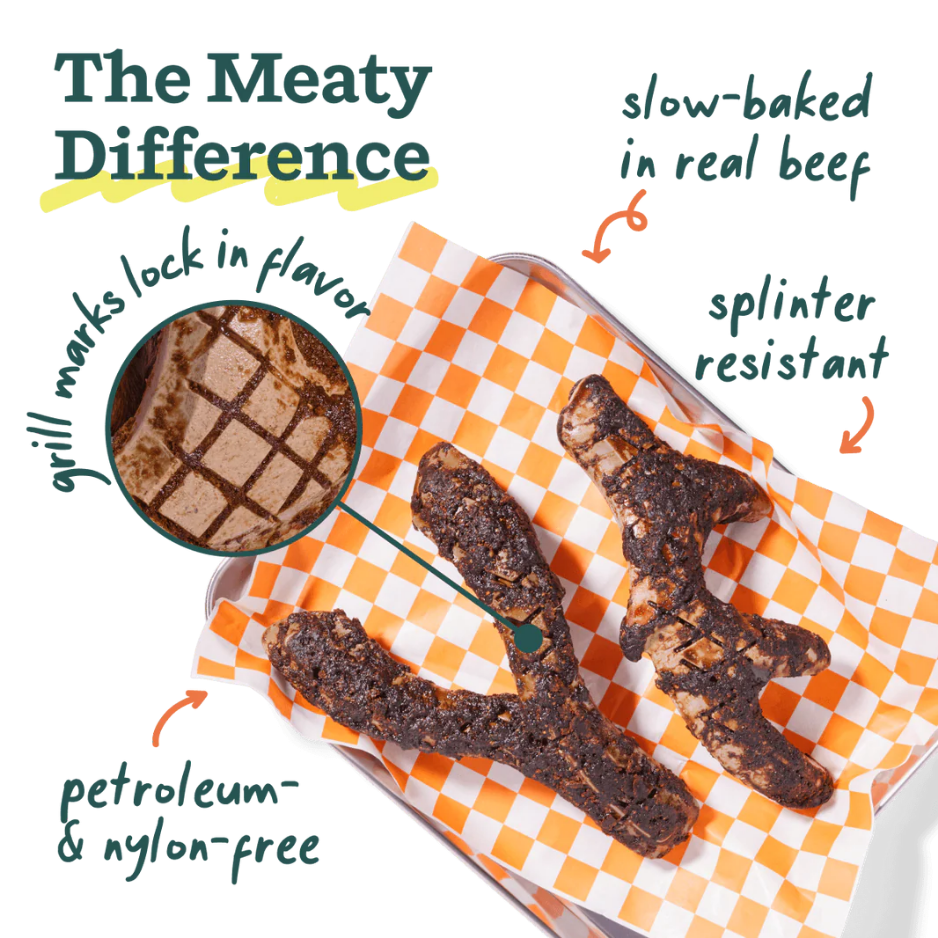 Woof Pet HonestChew Meaty, YGnawt Dog Chew Toy