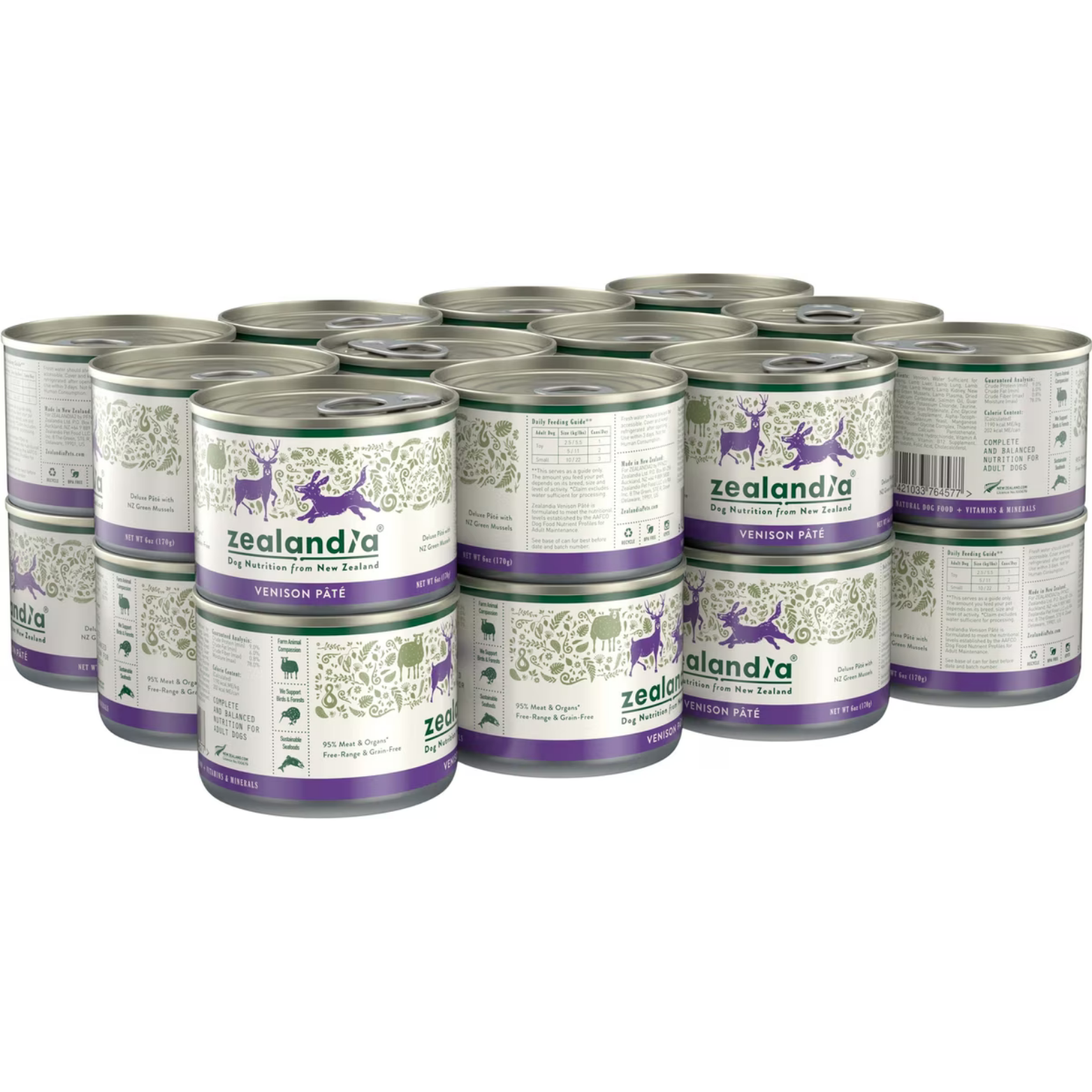 Zealandia Grain-Free Venison Pate Canned Dog Food, 6 oz