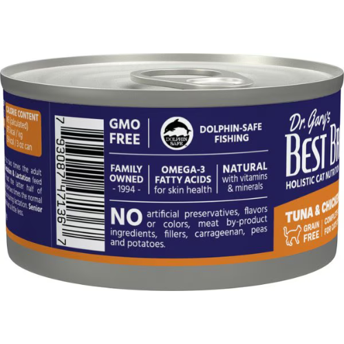 Dr. Gary's Best Breed Tuna & Chicken Grain-Free Pate Wet Cat Food