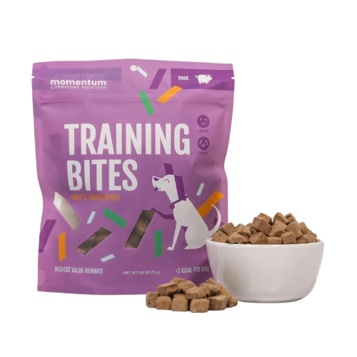 Momentum Freeze-Dried Pork Training Bites Dog and Cat Treat 2.5oz