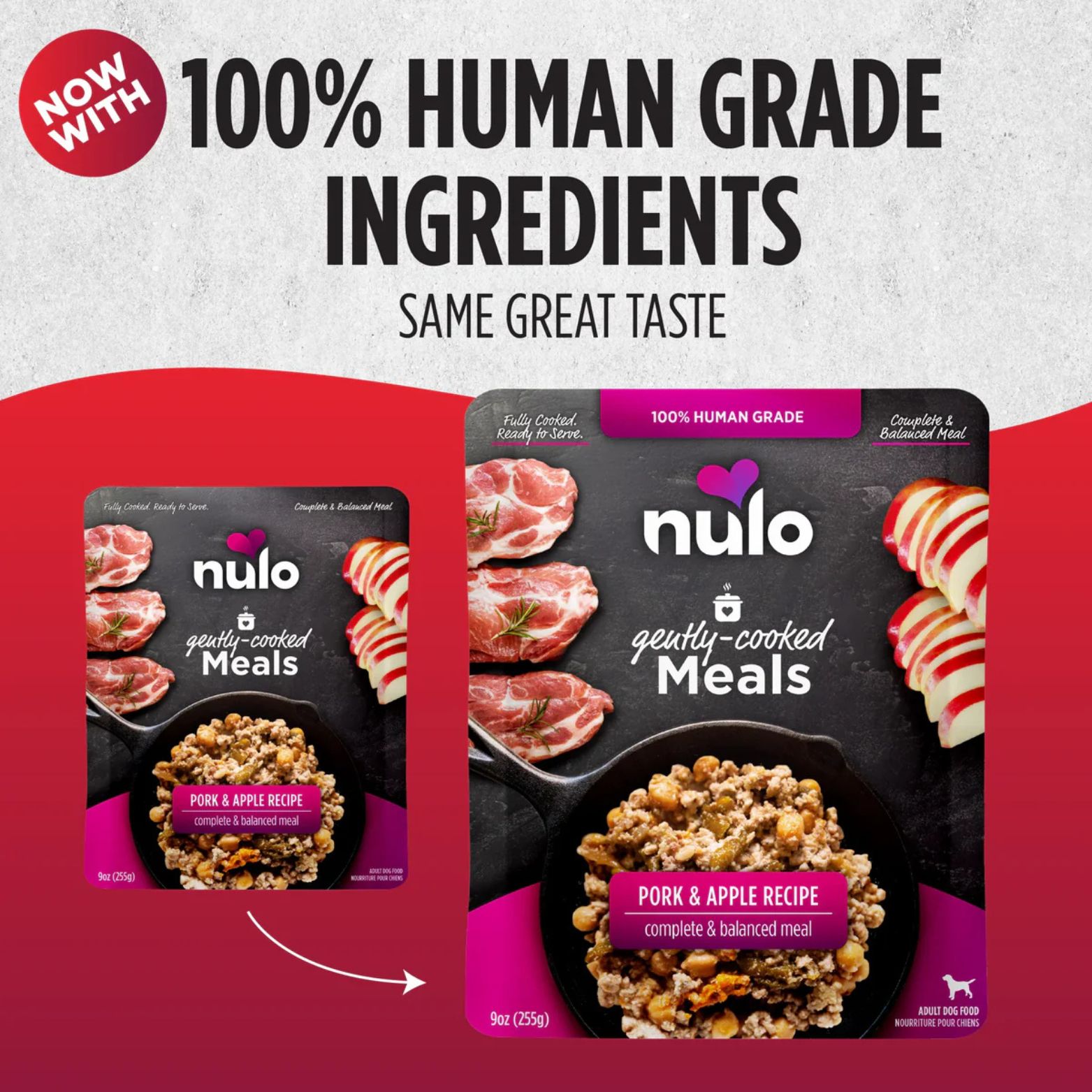 Nulo Freestyle Gently Cooked Meals Pork & Apple Recipe 9 oz