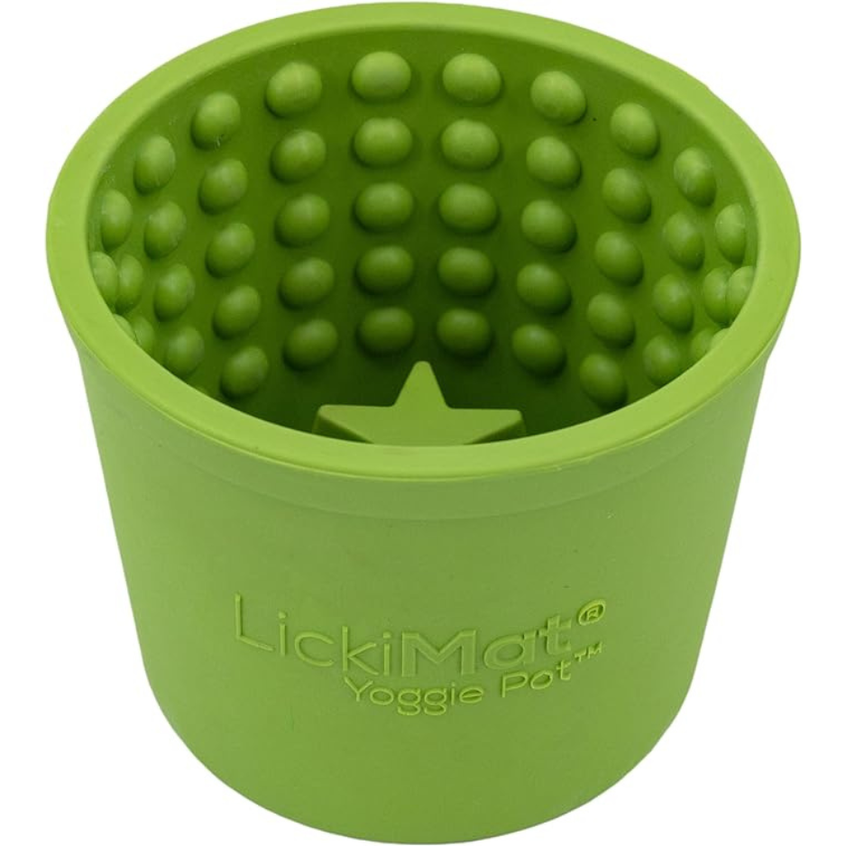 Innovative Pet Products Lickimat Yogie Mat Treat Dispenser Green for Dogs