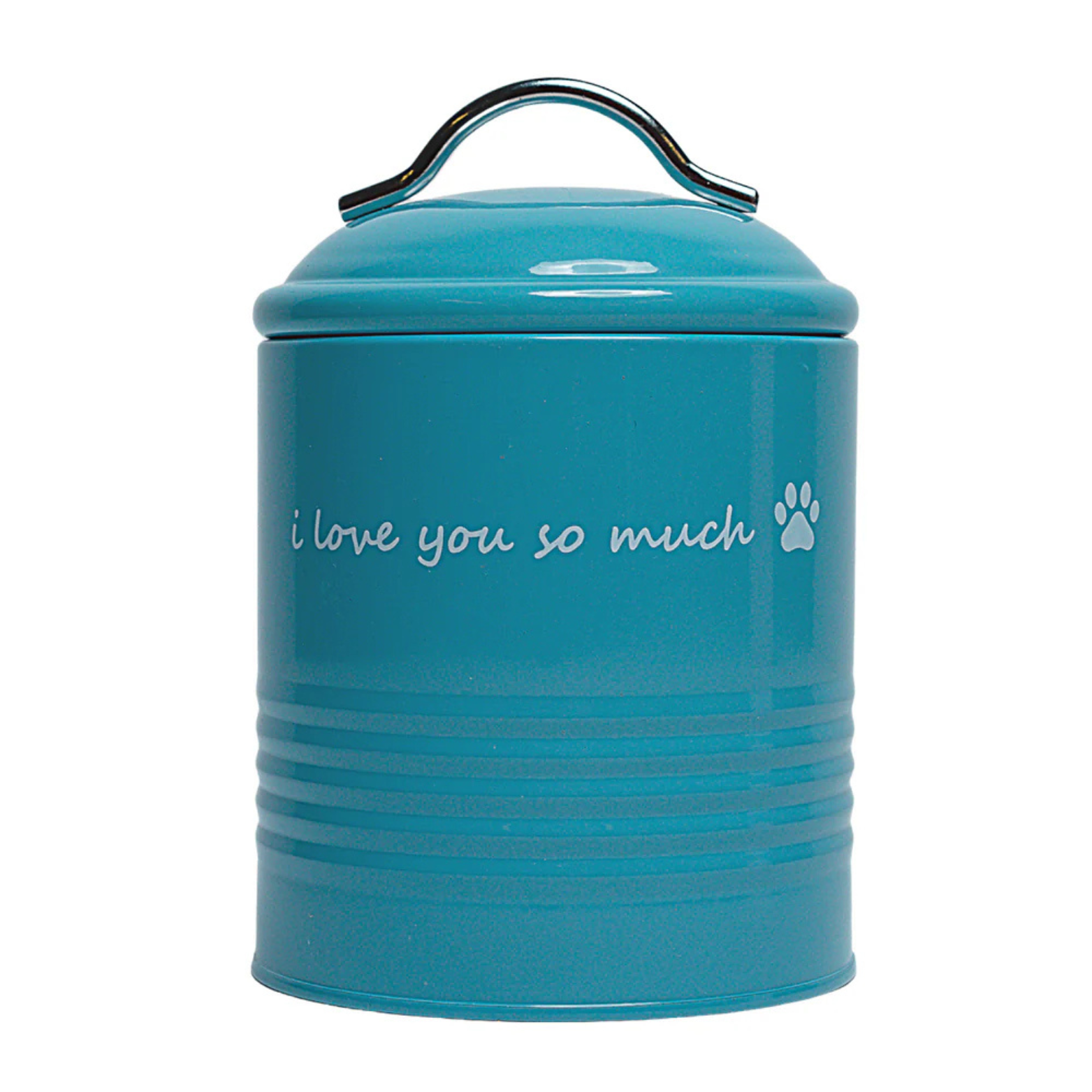 Jojo Modern Pets "I Love You So Much" Dog Treat Printed Canister