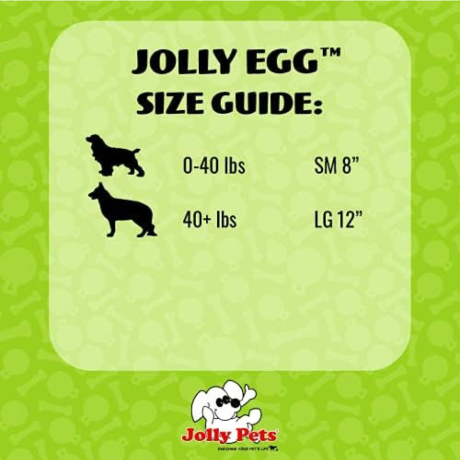 Jolly Pets Egg Dog Toy Yellow