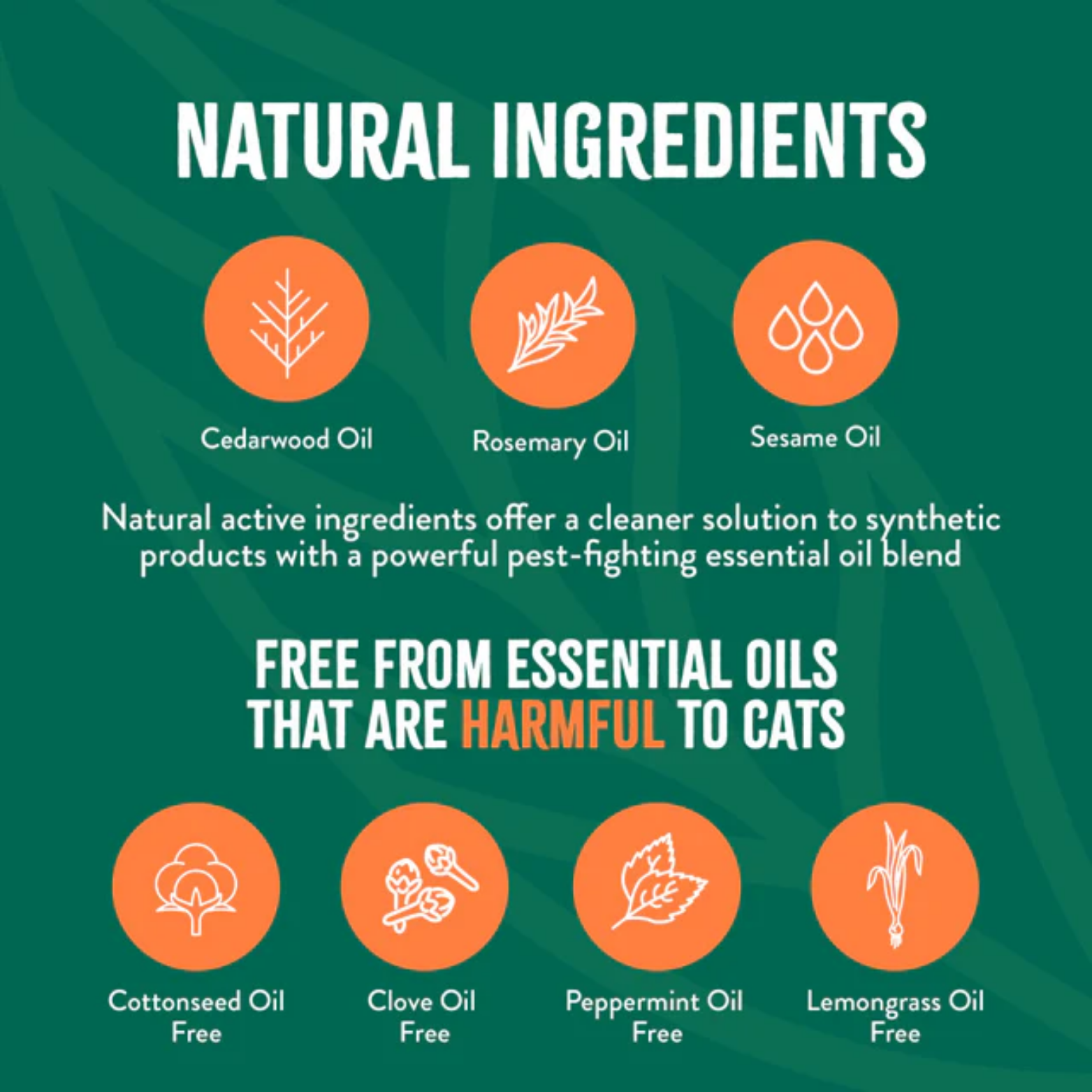 TropiClean Cat Natural Flea & Tick Waterless Shampoo 7.4oz